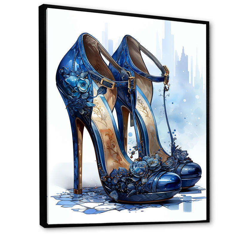 Fashion High Heels I - imprimé, Cadre flottant noir, 32" H x 24" W