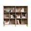 Bibliothèque, finition brune