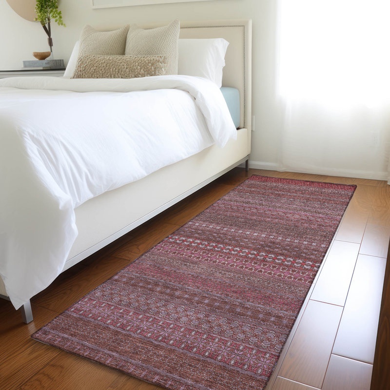 Kinslee Washable Striped Indoor / Outdoor Rug, Runner 2'3" x 7'6"