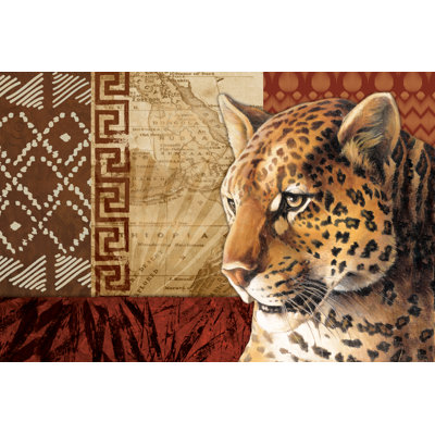 Ethnic Pattern Cheetah - Wrapped Canvas Art Prints