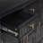Henrick Transitional Acacia Wood Storage Cabinet With 3 Drawers, 3 Doors, And Modern Glam Hardware Accents-115697203