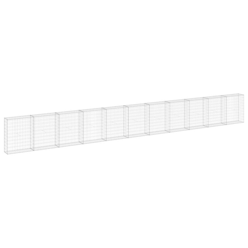 Lucin Gabion Wall, 100cm H x 900cm W x 30cm D
