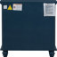 Armoire bleue à 3 tables de bout en bois avec plateau coulissant en bleu, facile à assembler et à utiliser-868276855