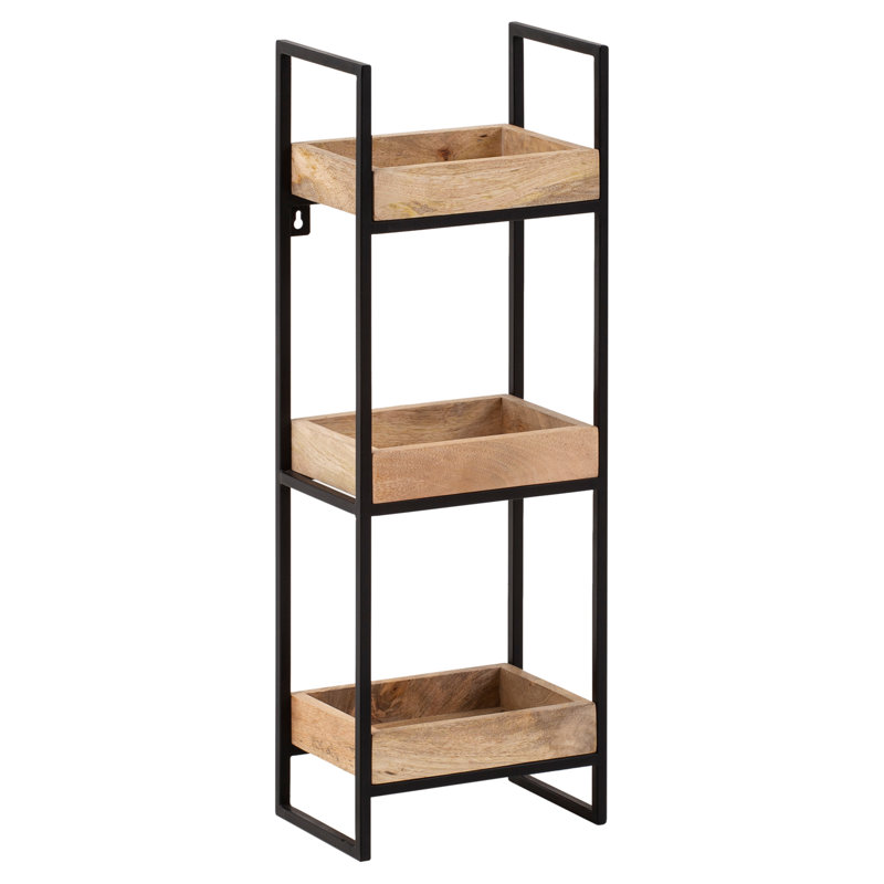 Rusin 3 Piece Mango Solid Wood Floating Shelf