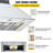 VEVOR 800 CFM 3 Speed 36 inch Ducted Insert Range Hood with Charcoal Filter and Light