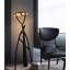 Luminaire abstrait trépied torsadé