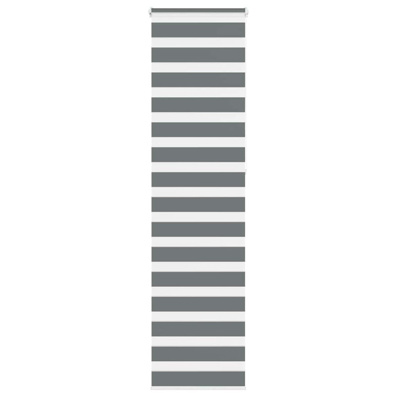 George Oliver Zebra Blind Polyester, Dark Grey, 60cmW x 230cmL