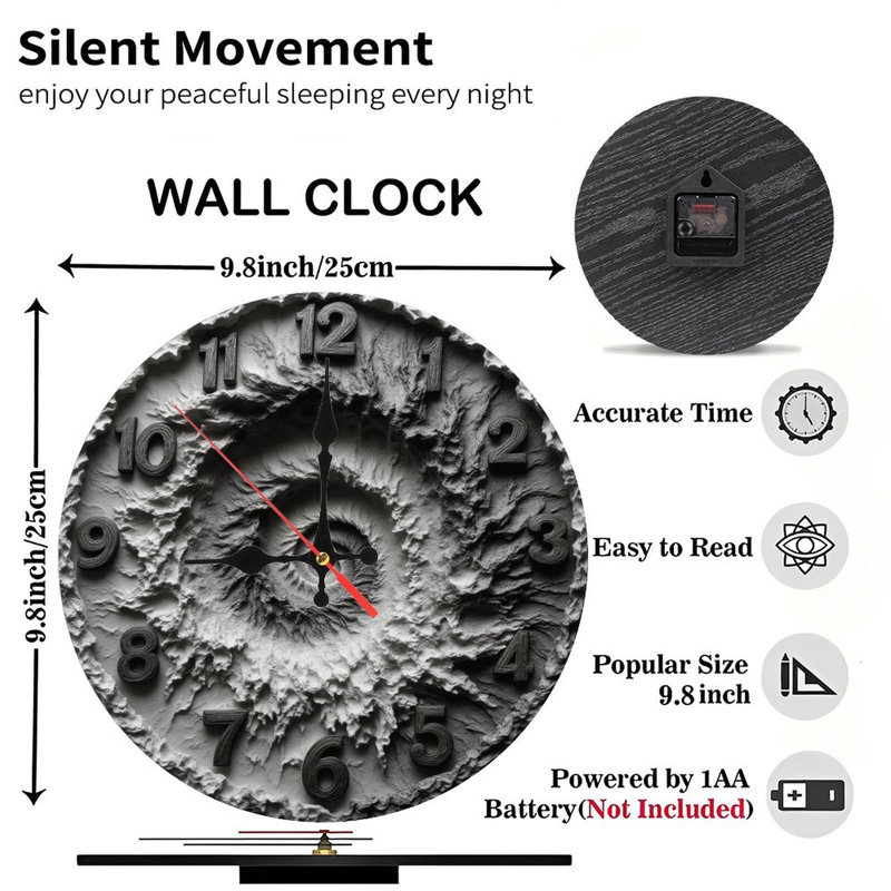 Horloge murale spirale
