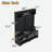 Modern Hall Tree With Metal Hooks, 3 Compartments, Shoe Cubbies And Wide Bench-1362046082
