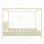 Lit plateforme à baldaquin en bois avec lattes de support-128948985-128948982
