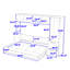 Lit escamotable en bois avec 2 tablettes et 2 tiroirs Tandie-1660981314-1660981313