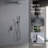 Oil-Rubbed Bronze Wall Mounted Shower System With 10" Rainfall, Handheld Faucets And Self-Cleaning Nozzle Faucet In Rainfall