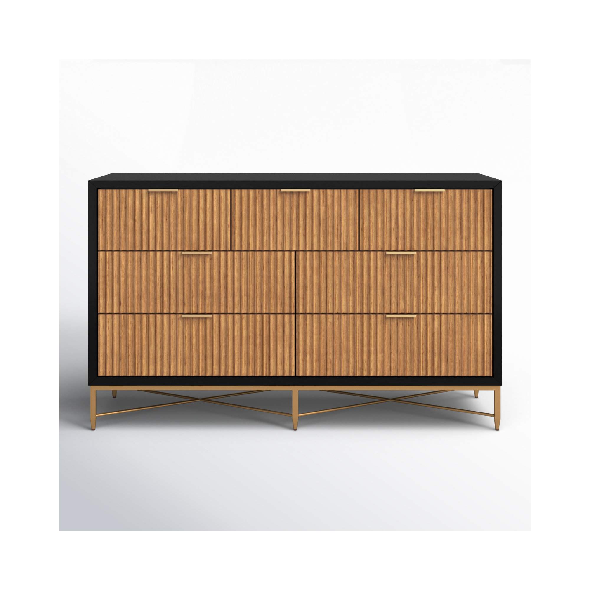 Babette 7 - Drawer Dresser, Black