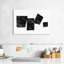 «White To Black Abstract IV», reproduction sur toile-1870165032