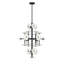 Lustre 15 lumières en cachemire noir Amani-1286072233