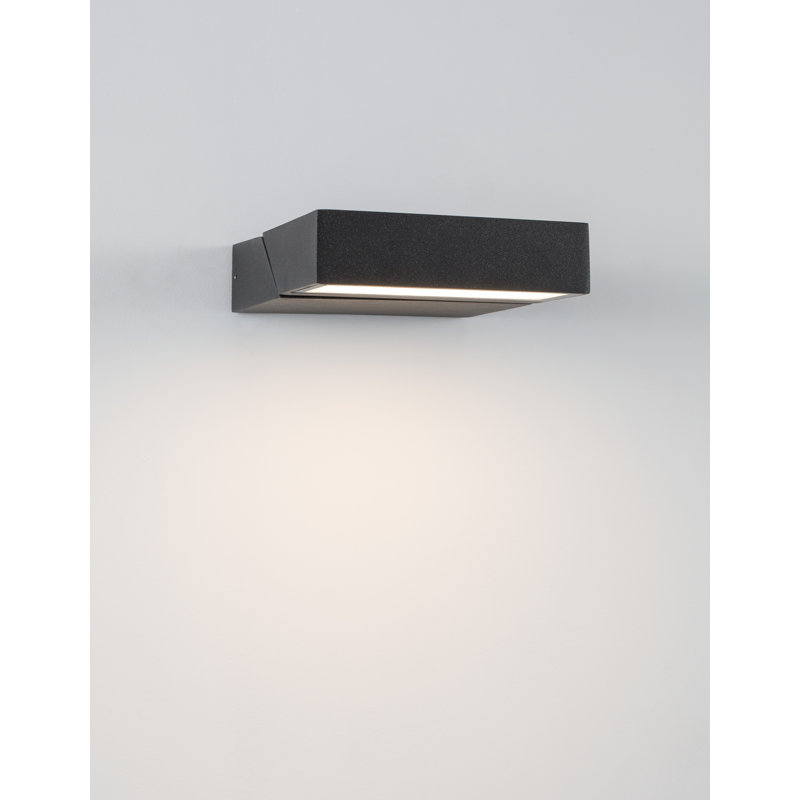 Anthracite Integrated LED Outdoor Armed Sconce