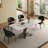 Spacious Rectangular Dining Table Set For Six, Featuring Modern Design And Durable Materials, Ideal For Various Settings-825575041