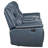 Awaah Upholstered Padded Arm Reclining Loveseat Blue