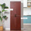 Armoire de rangement autoportante 63 po à 2 portes avec tablettes à 5 niveaux et 2 tablettes réglables 63 po-1913835672