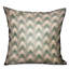 Coussin décoratif d’extérieur de luxe à chevrons bleu forêt Plutus-1071913084