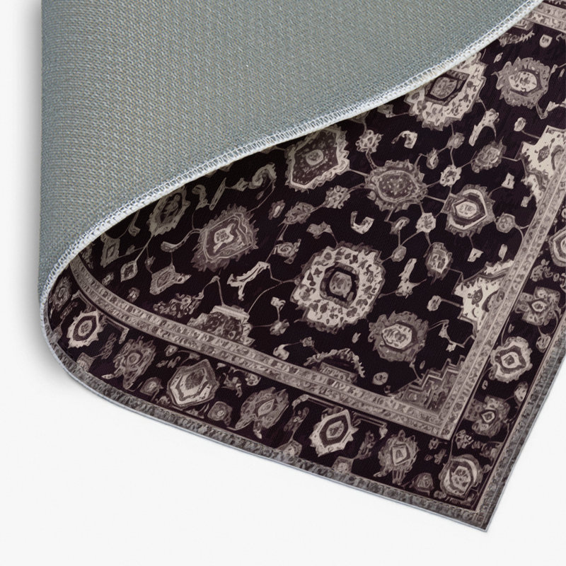 Tapis noir intérieur et extérieur Tabriz, Rectangulaire 2 pi x 3 pi