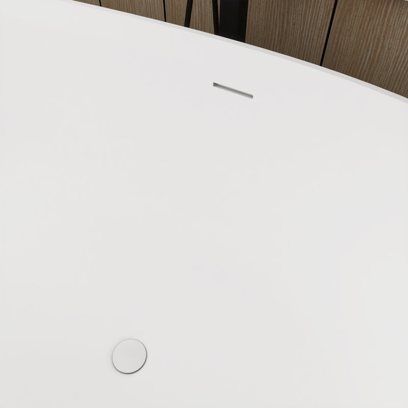 71“ Freestanding Soaking Solid Surface Bathtub