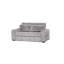 Grand canapé-lit inclinable manuel en tissu gris Keystone-998389245