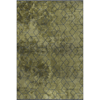 Tapis en coton / acrylique / rayonne beige gris / brun vison Rapture