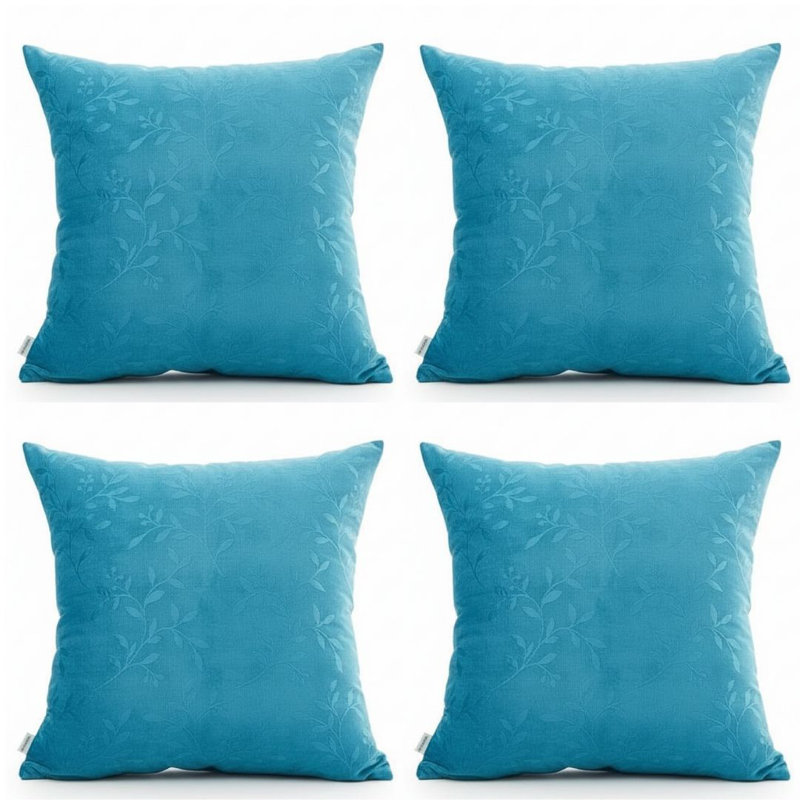 Housse de coussin carré en velours Franzella