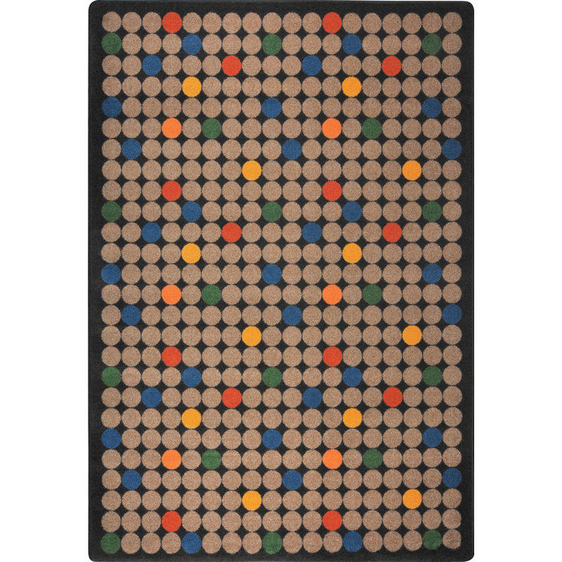 Playful Patterns Spot On Area Rug, Rectangle 3'10" x 5'4"