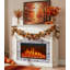 51" Electric Fireplace With Mantel