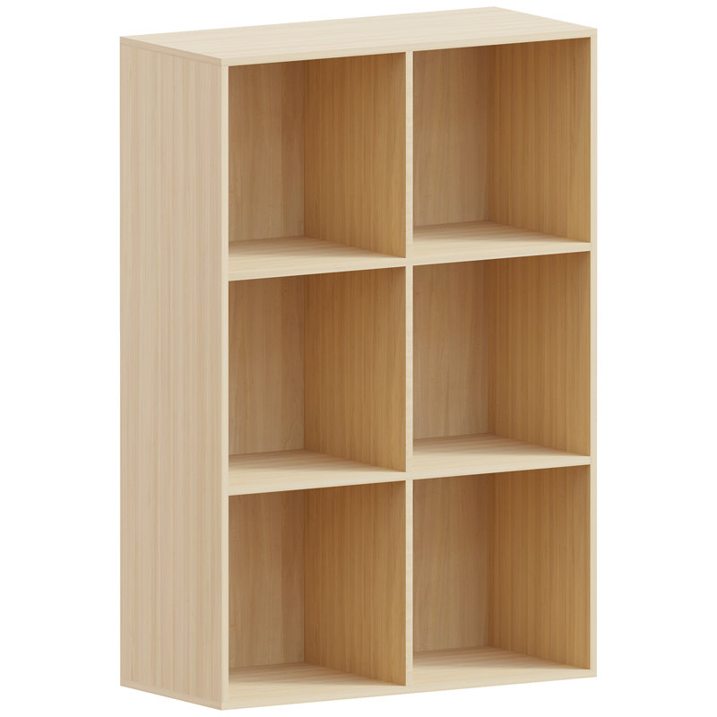 Oreland Cube Bookcase, Oak, 96.5cm H x 64.5cm W x 29cm D