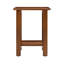 Santorini Solid Wood End Table with 2-Tier Storage