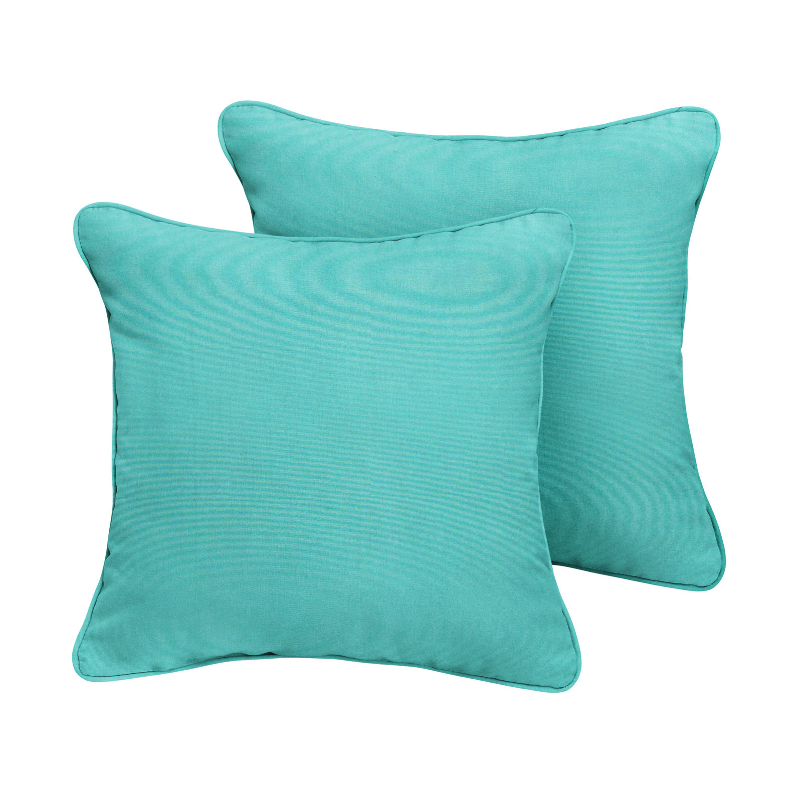 Hansah Throw Pillow, 22" H x 22" W x 6" D, Sunbrella Canvas Aruba