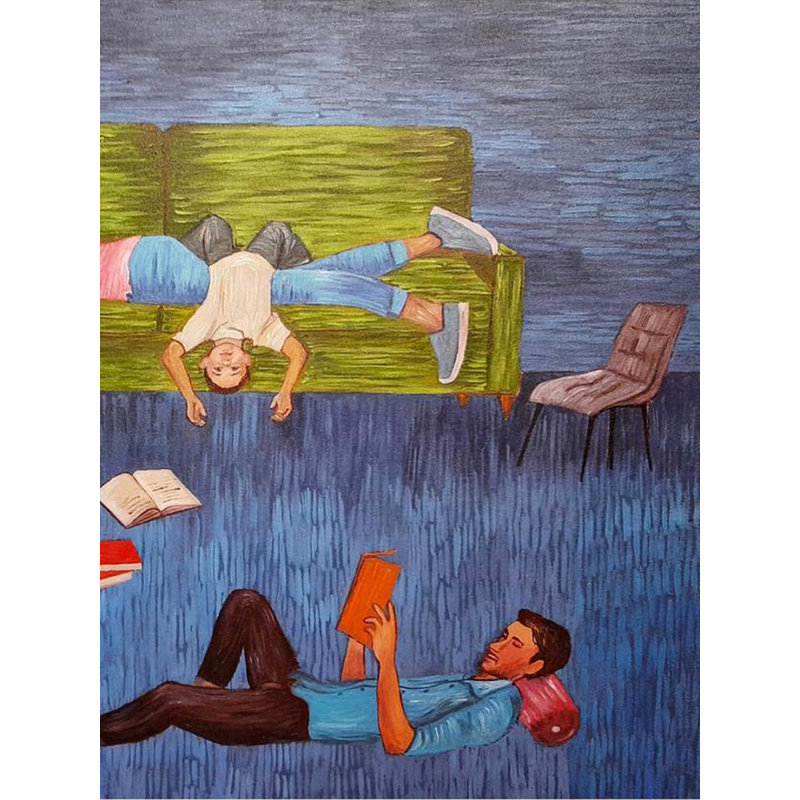 Restez décontracté | Acrylique sur toile | Par Nishtha Jain
