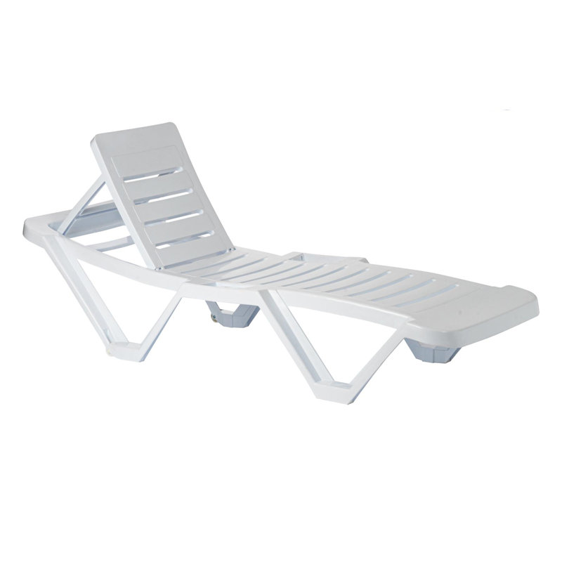 188cm Long Reclining Single Chaise, White