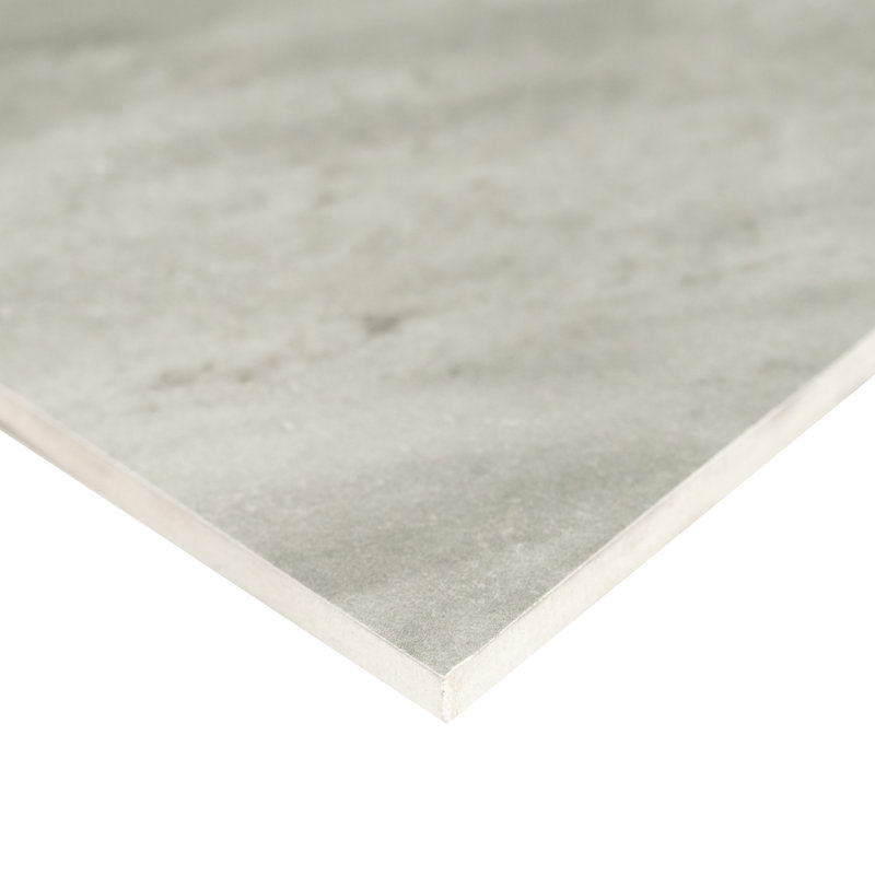 Ardena 32 in. x 32 in. Polished Porcelain Stone Look Floor and Wall Tile, Mist Nero