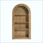 Bibliothèque arquée à 4 niveaux avec tablette de rangement ouverte pour salle à manger, salon et chambre à coucher-958818507