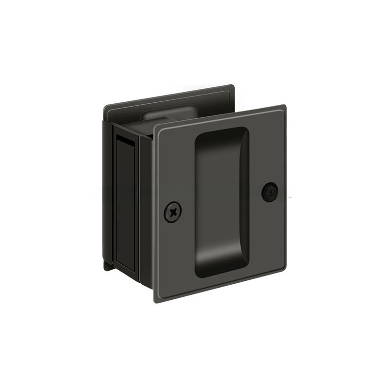 Pocket Door Hardware, Oil-Rubber Bronze