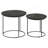Matte Black 2-Piece Nesting Table