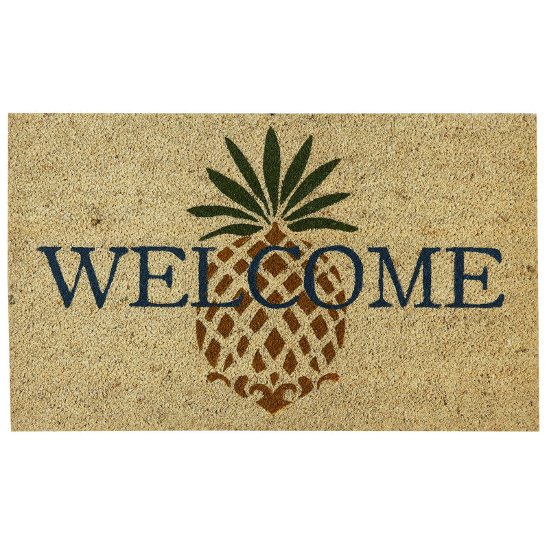  Paillasson Pineapple Welcome 1 pi 6 po x 2 pi 6 po