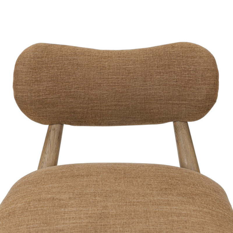 Juna Upholstered Stool with Solid Wood Frame
