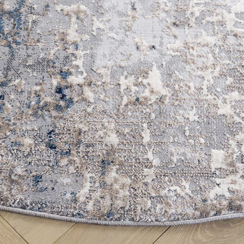 Vogue Performance Abstract Rug, Round 6'7"
