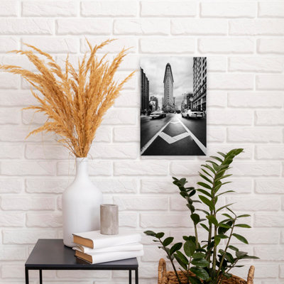 Iconic Flatiron City Motion, architecture abstraite classique, art mural