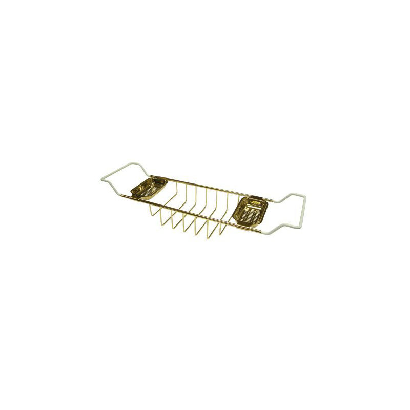 Vintage Bath Caddy, Polished Brass