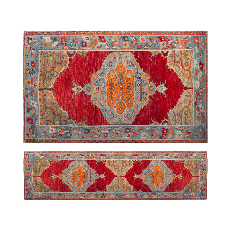 Cozy Soft Non-Woven Printed Rug with Intricate Floral Design for Enhancing Home Decor, Runner 2'8" x 9'2"