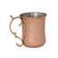 Tasse en acier martelé avec poignée en laiton et finition cuivre-1269470900
