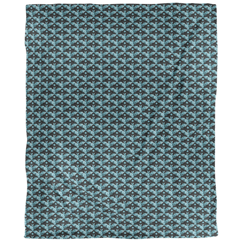 Housse de couette simple Katelyn Elizabeth, Housse de couette pour très grand lit, Microfibre, Bleu sarcelle