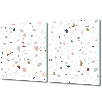 Leesanne Colorful Abstract Polka Dots Chopping Board