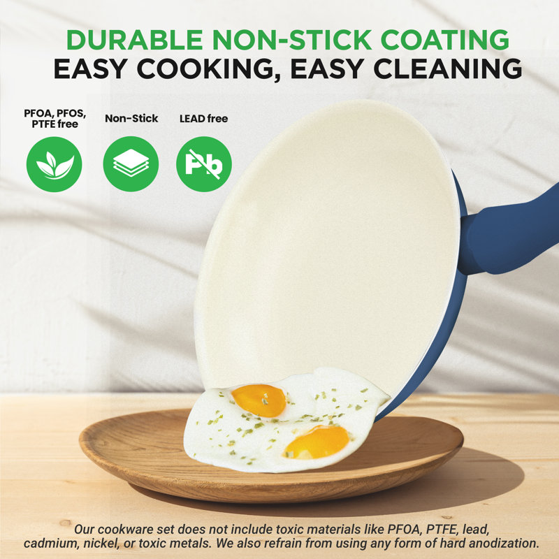Nutrichef 54-Piece Marble Non-Stick Cookware And Bakeware Set, Professional Home Kitchen Collection With Multi-Sized Pots, Pans, And Heat-Resistant Tools